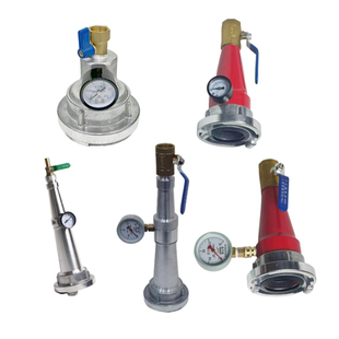 消防测压水枪头65消火栓测压接头带压力表试压装置动压静压2.5寸