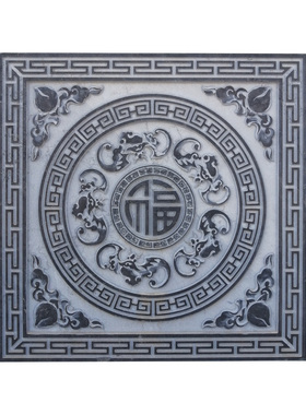 石雕玄关壁画装饰窗花镂空背景墙