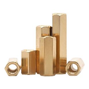 M2.5M3M4M5双通六角铜柱隔离柱主板机箱铜螺柱螺丝*5/6/7/8-50 CY