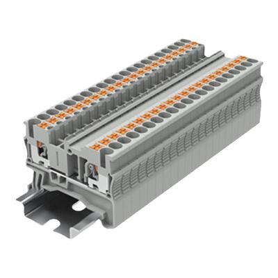 速普TP2.5-2-GY/BU/OG/EA弹簧压线导轨端子排替代菲尼克斯PT2.5