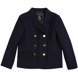 IVY HOUSE常春藤儿童装女童外套春秋季 西服经典学院短款西装亲子
