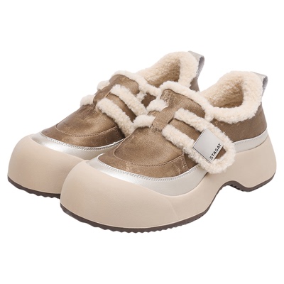 星期六厚底玛丽珍鞋保暖毛毛鞋