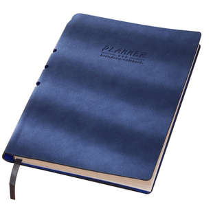 A5笔记本子空白本定制可印LOGO手绘本白纸本内页绘画手账本商务简约复古羊巴皮记事本简约大学生文艺精致加厚