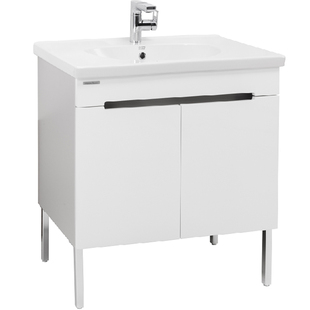 美标浴室柜陶瓷一体盆卫生间浴室落地式90cm储物柜80cm实木柜ME80