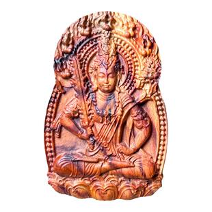 海南黄花梨虚空藏菩萨挂件红木牛虎守护神项链吊坠男女款护身订制