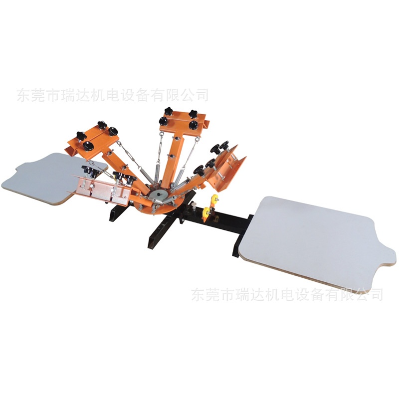 厂家套装 手动t恤无纺布丝印机 4色 丝网印刷机器 手动服装印花机