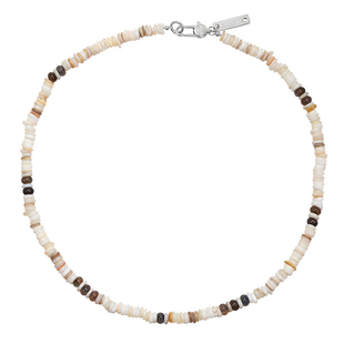 GRGR原创彩色贝壳玛瑙项链男嘻哈不规则手工串珠锁骨链女小众设计