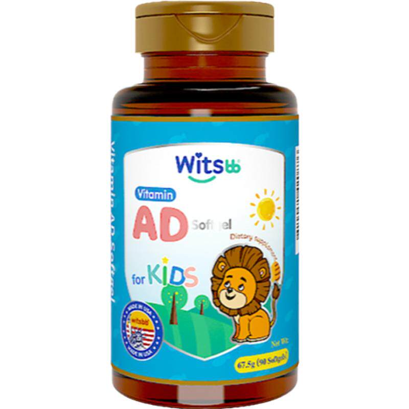 【自营】witsbb健敏思婴幼儿维生素AD软胶囊滴剂宝宝ad促钙吸收vd