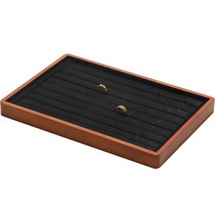 梵华生珠宝首饰托盘高级实木戒指项链手镯手串展示盘文玩陈列托盘