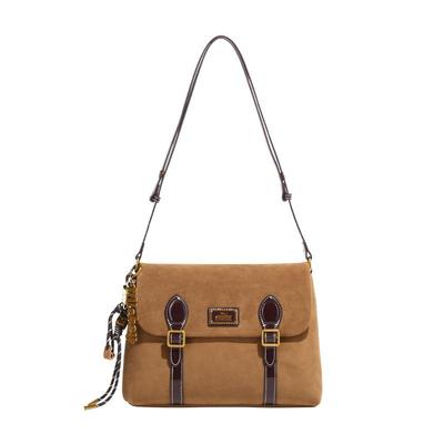 迪士尼正品小众设计复古邮差包