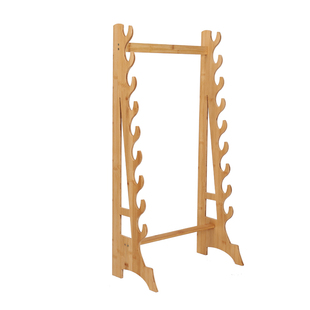 剑架笛子架萧弓落地多层兵器展示架收纳剑托立式鱼竿实木竹路亚架