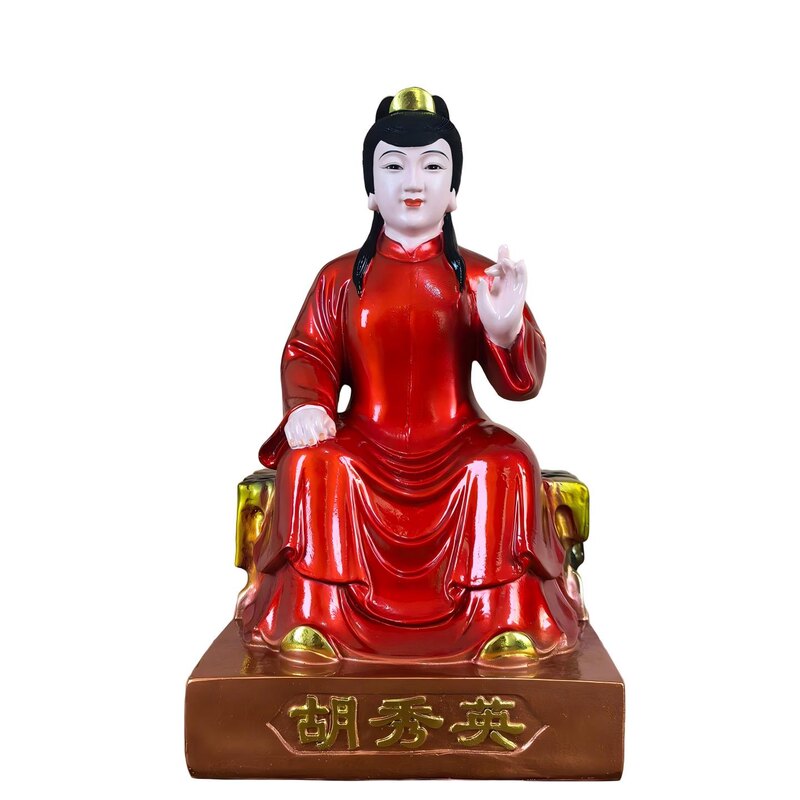 胡秀英神像树脂佛像彩绘佛像居家供奉摆件