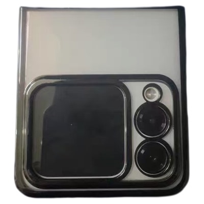 适用华为novaflip电镀透明手机壳