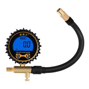极路士充气泵数显延长管轮胎测压表可放气功能汽车摩托车自行车充