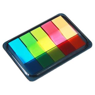 得力记事帖记号贴便签纸便利贴条指示条分类贴包装指示页码笔记本文件夹标签贴抽取式半透明小条索引贴便利贴