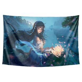 王者荣耀露娜钟无艳雅典娜西施杨玉环女娲米莱狄鲁班七号海报挂布