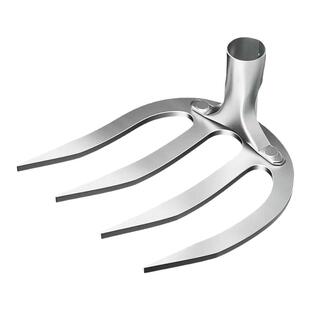 8mm加厚锰钢耙子农用钉耙开荒翻土锄草四齿耙子园林全钢耙子挖地