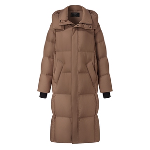 首降5折|歌莉娅95%白鹅绒长款羽绒服女冬季轻薄防风鹅绒外套男