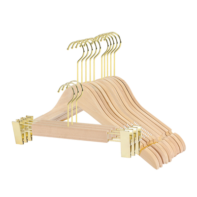 服装店实木衣架原木色定制LOGO