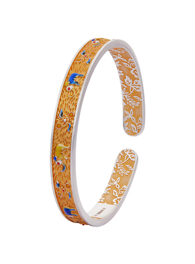 顺钦银楼S9999足银金吉象手镯