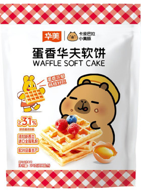 华美牛蛋香华夫饼面包营养早餐
