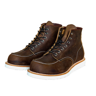 2.5厚实进口疯马牛皮手工固特异875工装靴男复古潮马丁靴机车靴子