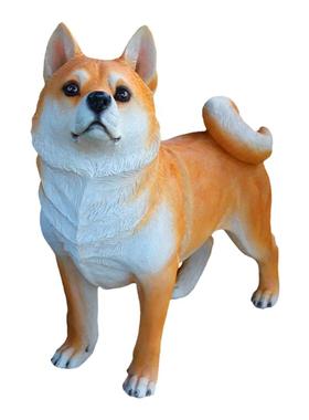 秋田犬模型花园装饰动物柴犬摆件