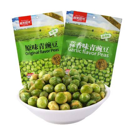 鲜美阳光青豌豆原味蒜味小青豆