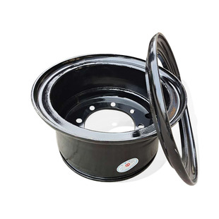 叉车钢圈 杭叉合力1-10吨整体式带锁圈钢圈两片式轮辋轮锅配件