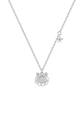 猫蛰S999足银一贝子项链