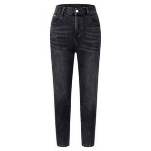 DTLANDO早春上新女装通勤百搭显瘦休闲裤设计师品牌直筒牛仔裤子