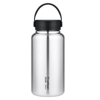 钛工匠户外304不锈钢大容量水壶