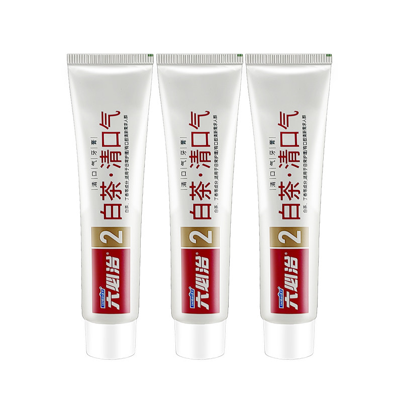 六必治清口气100克花香绿茶牙膏