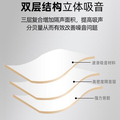 加厚家用吸音棉隔音卧室增压水泵消音罩小型设备降噪家用自粘材料