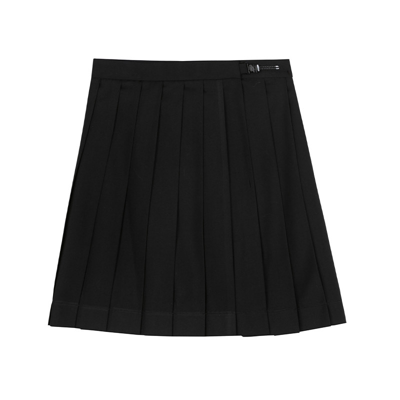 东京岁时记jk原创制服短袖衬衫女夏小个子黑色百褶半身裙短裙套装