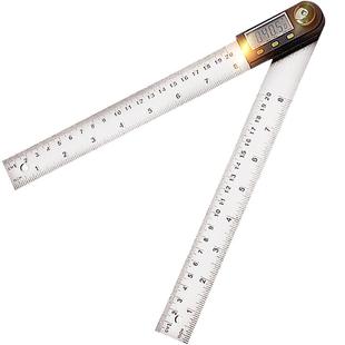 伊莱科数显角度尺高精度角度测量仪多功能不锈钢角尺木工量角器