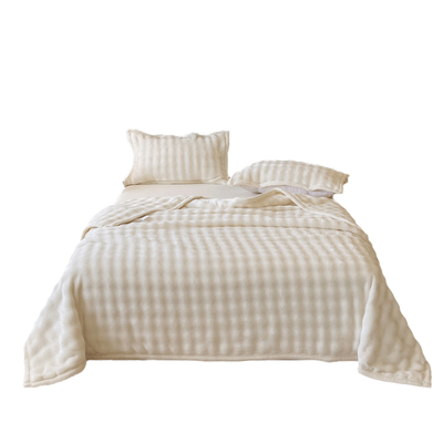 泡泡绒毛毯子盖毯被子