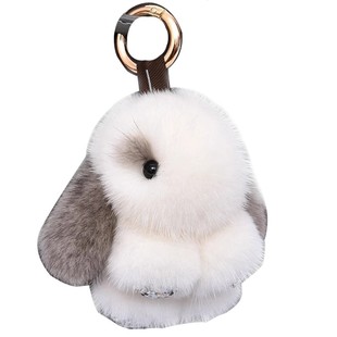 水貂毛绒迷你小兔子可爱网红兔子挂饰女书包公仔车钥匙扣包包挂件