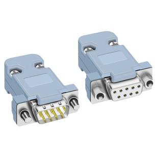 DB9针焊线式9芯接插头RS232焊接插座D-SUB9孔串口公母头线485 COM