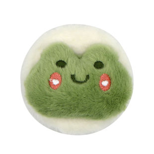 毛绒小镜子便携可爱折叠迷你化妆镜子随身挂饰学生高颜值包包挂件