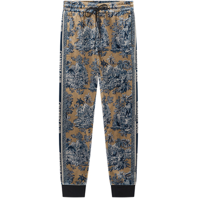 BM丛林系列高端欧货潮牌男裤春秋款卫裤时尚印花休闲裤男2024新款