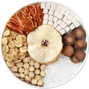 橘红罗汉果清润茶甘草陈皮茯苓雪梨清痰饮养生茶秋冬茶包正品桔红