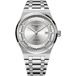 嘉年华男士手表纯机械表自动防水品牌男款腕表商务男表2024年新款