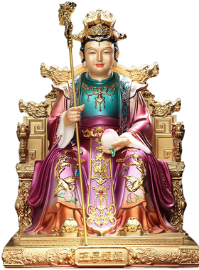翡铜彩玉帝王母娘娘西王母像体家用佛堂供奉昊天金阙至尊玉皇大帝