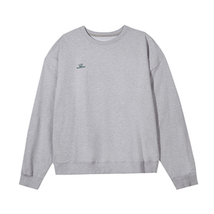 Boamarket 情侣卫衣 高支精棉美式休闲字母印花bf风圆领长袖上衣