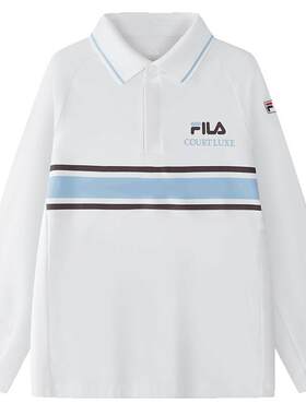 FILA斐乐中大童长袖POLO