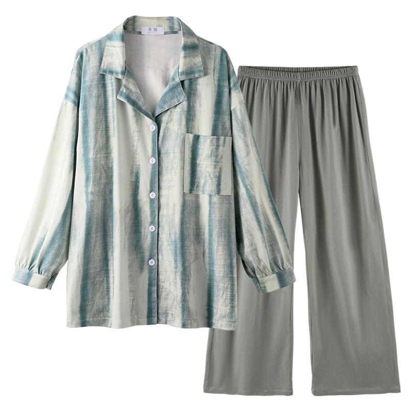 纯棉女士冬季大码家居服可出门