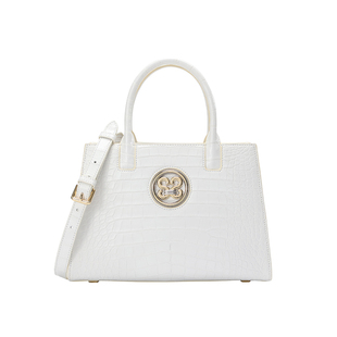 SATCHI/沙驰鳄鱼皮凯莉包女托特包真皮斜挎包高级大容量手提包