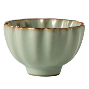 汝窑功夫茶具茶杯主人杯单杯女开片可养品茗杯单个茶杯陶瓷