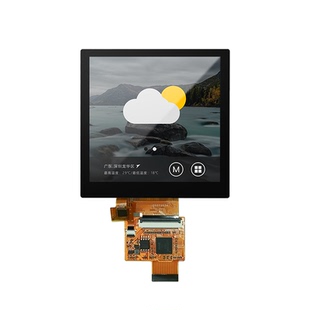 X2系列4英寸淘晶驰COF裸屏 电容式触摸串口屏 4寸480*480彩色液晶